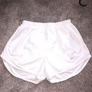 White Nike Drifit Shorts